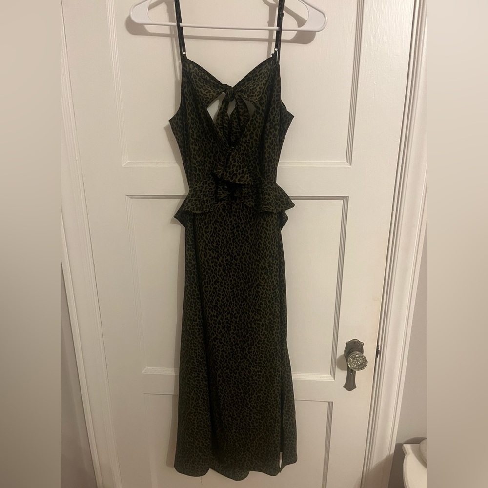 Patterned Midi Dress